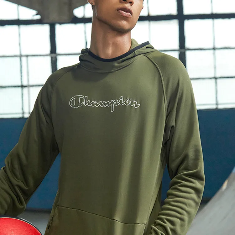 Champion Sweatshirt Japan Version Unisex Olive Green-4
