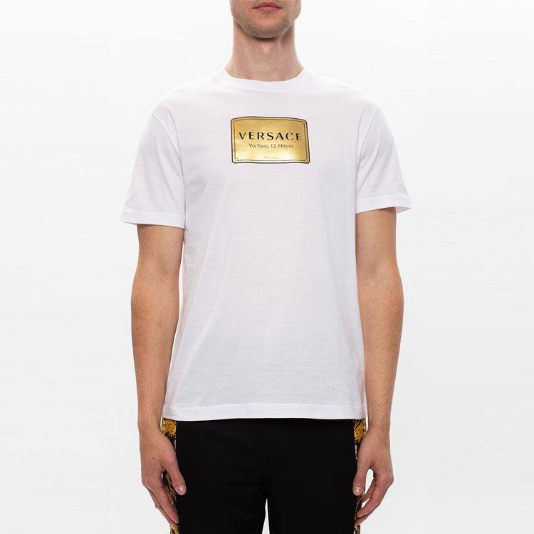 Tシャツ・カットソー VERSACE Men T-shirt White 10133021A09873 2WK90 VERSACE T-Shirts Men White XL - POIZON