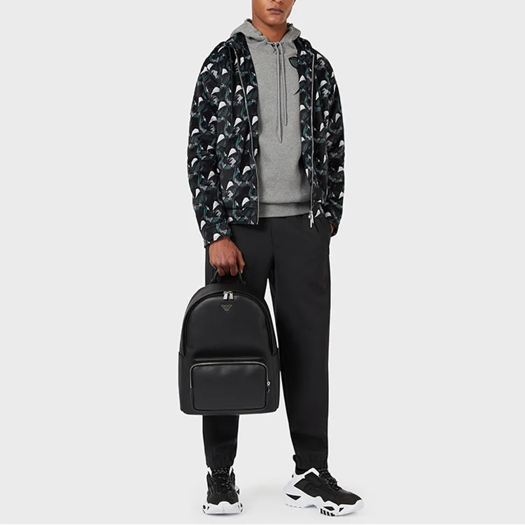 EMPORIO ARMANI Polyester Backpack Regular Men's Black-5