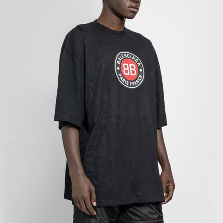 Balenciaga T-Shirts Men Black - POIZON Balenciaga T-Shirts Men Black - POIZON