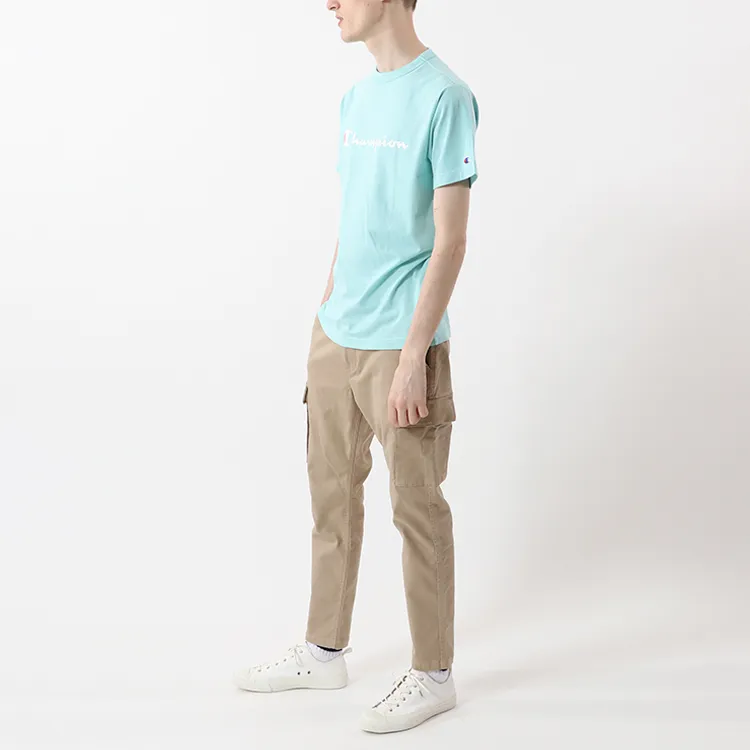 Champion T Shirt Unisex Lake Blue Japan Version-4