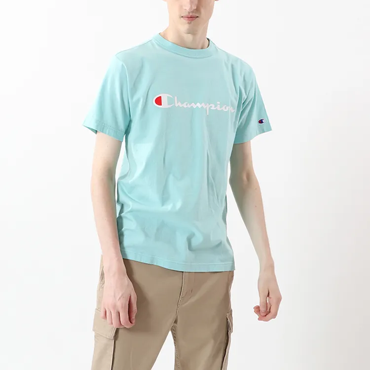 Champion T Shirt Unisex Lake Blue Japan Version-6