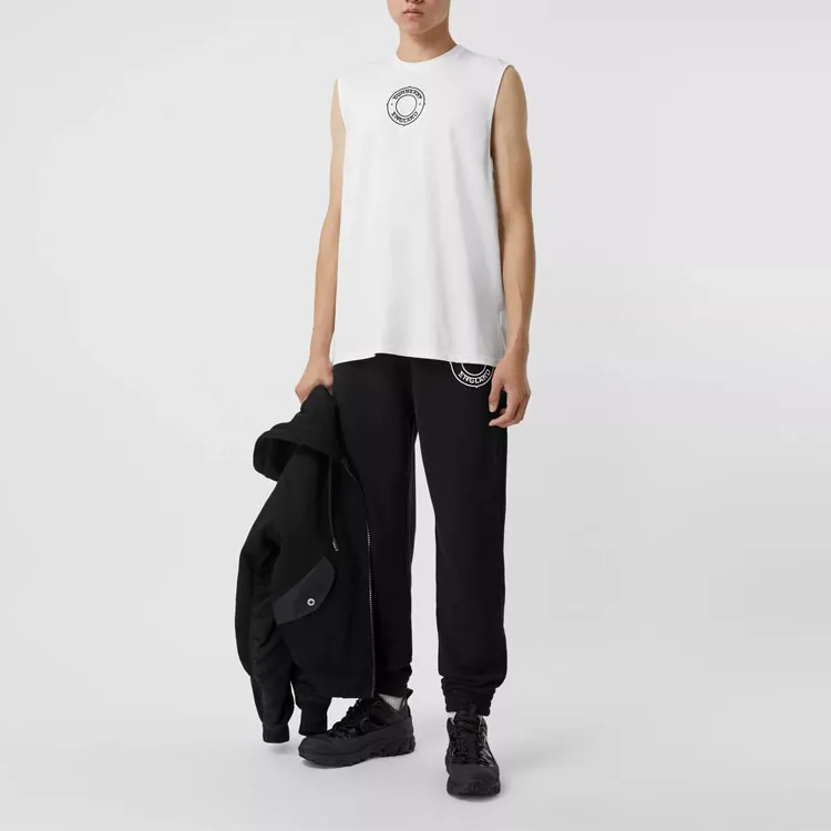 Burberry Tank Tops Men White-3