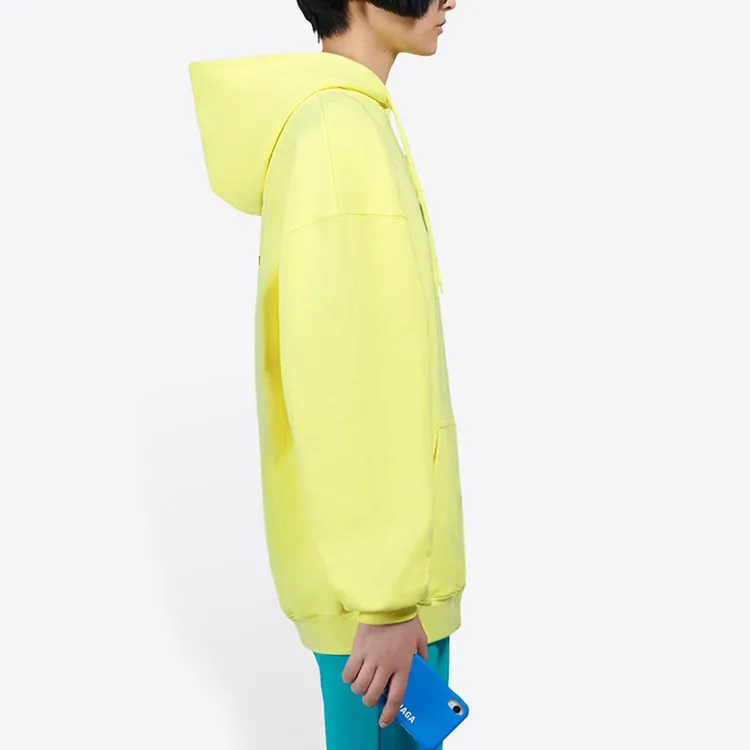 Balenciaga Crew Oversize Hoodie Yellow-4