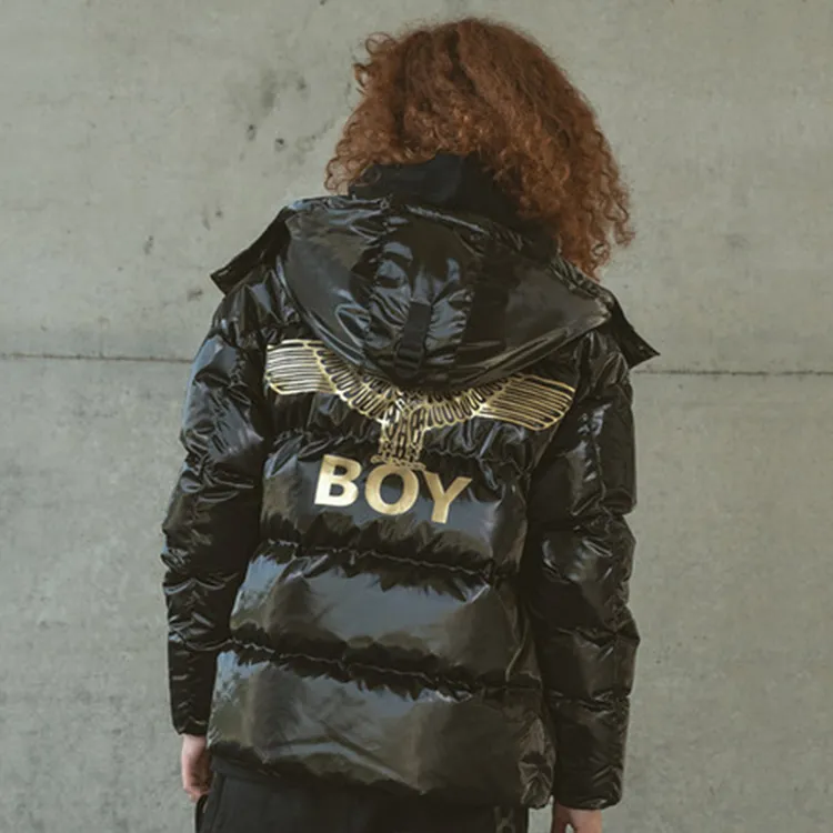 Boy London Down Jacket Winter Unisex Black-3