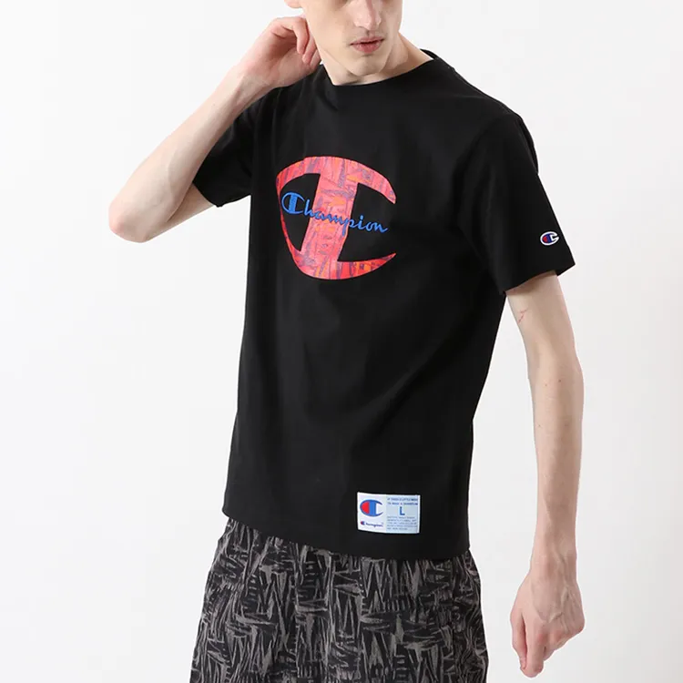 Champion T Shirt Japan Version Unisex Black-5