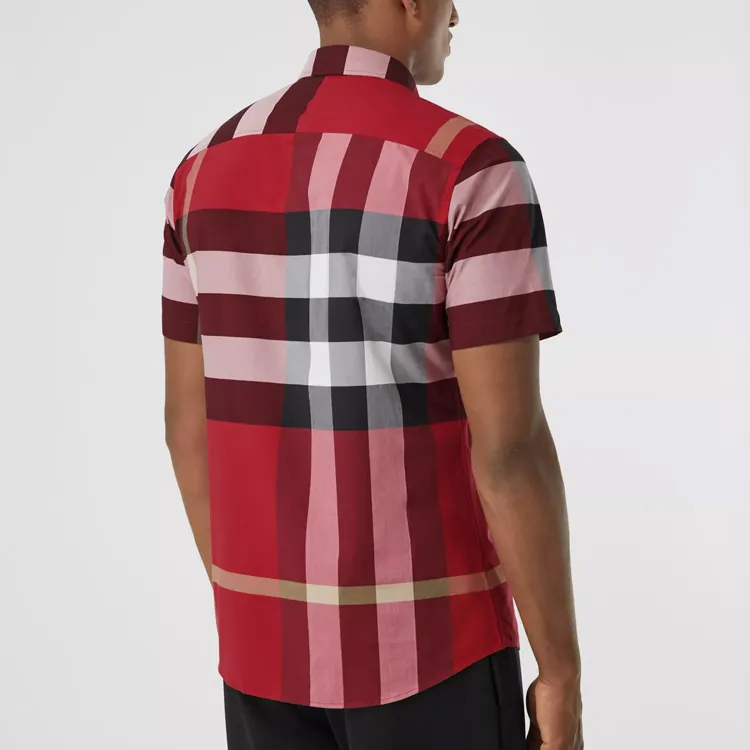 Burberry Shirt Men's Reviewing Red-3