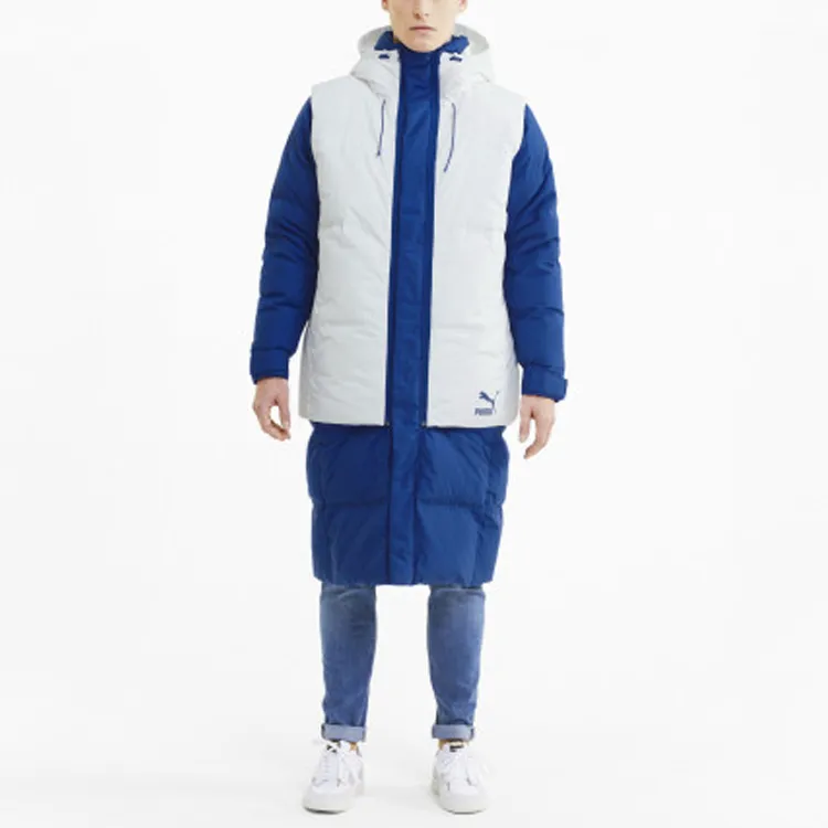 PUMA Layer Down Down Jackets Men Sea Blue-2