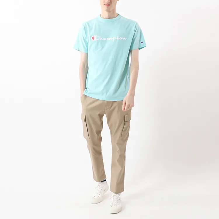 Champion T Shirt Unisex Lake Blue Japan Version-3