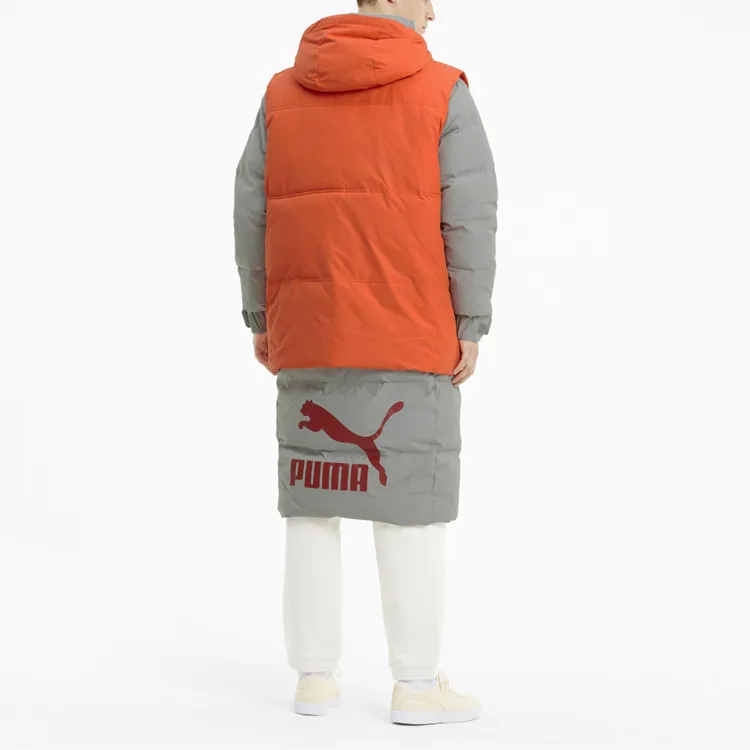PUMA PADDED VEST Down Jackets Men Lime Gray-3