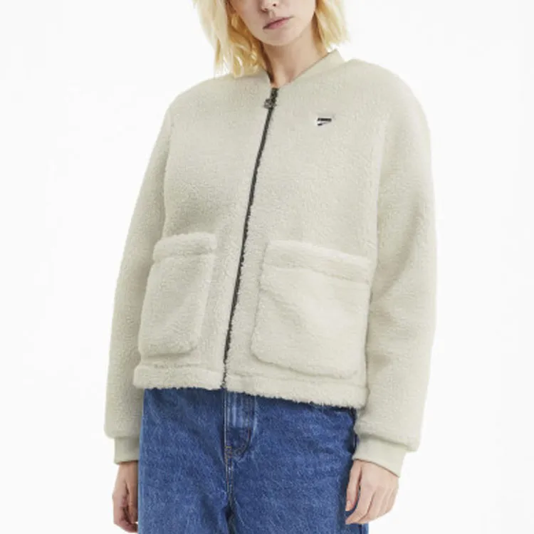 PUMA Velvet Jackets Women's Smoke Gray-2