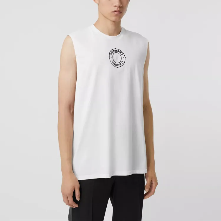 Burberry Tank Tops Men White-1