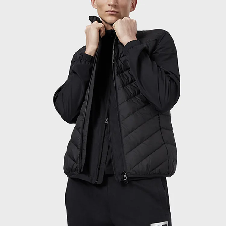 EMPORIO ARMANI EA7 Down Jacket Men's Black-1