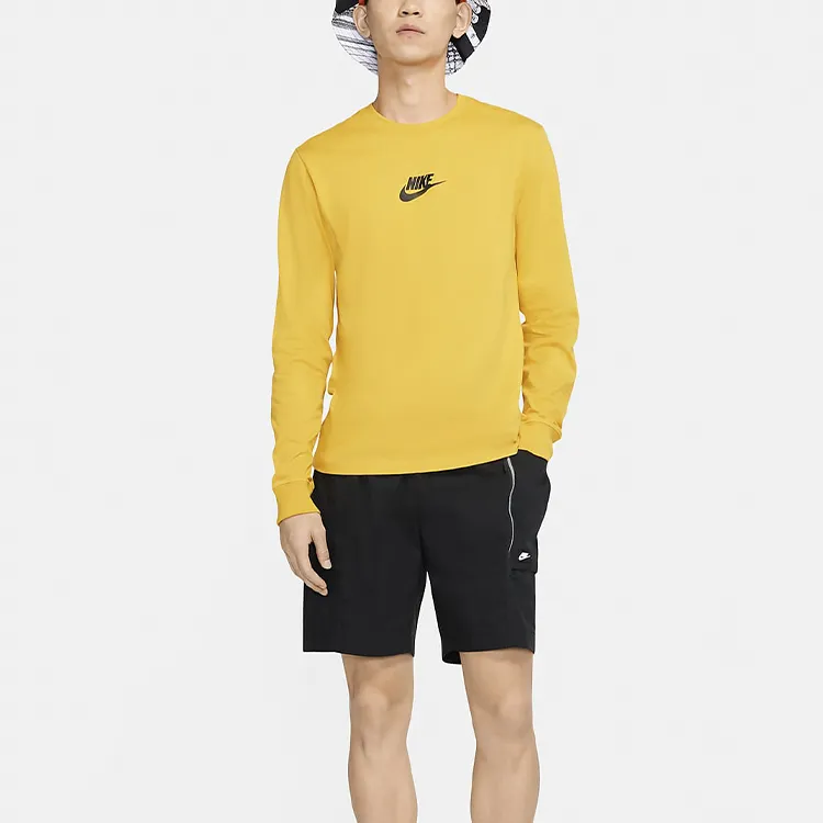 Nike T Shirts Men Yellow-2