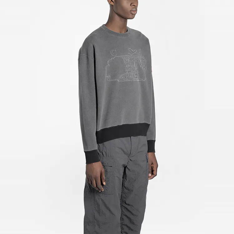 Cav Empt Sweatshirts Unisex Gray-4