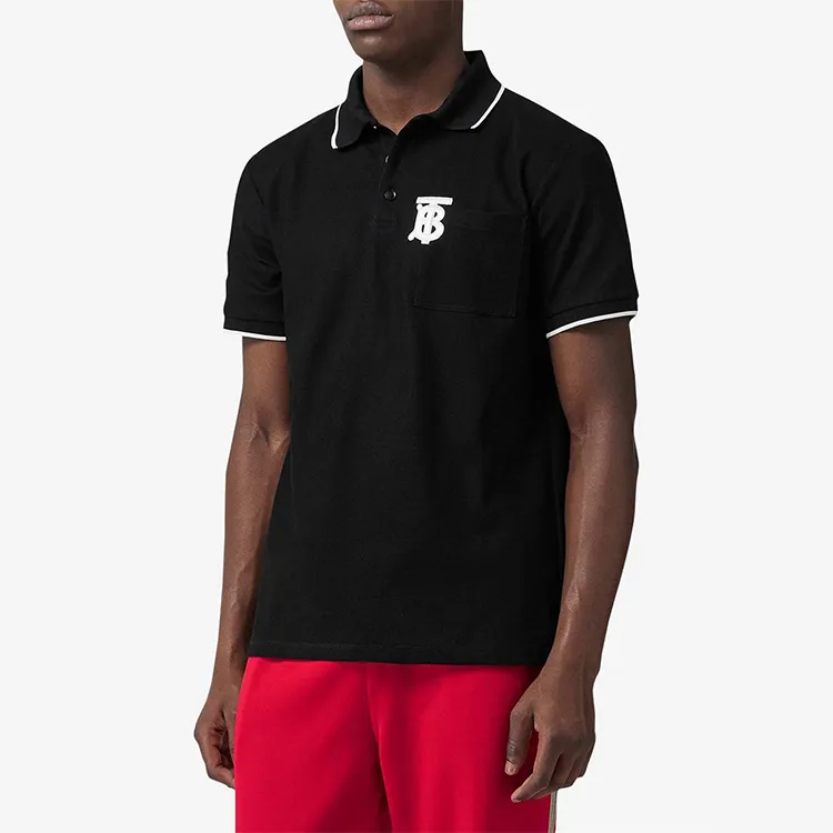 Burberry Polo Shirts Men Black-2