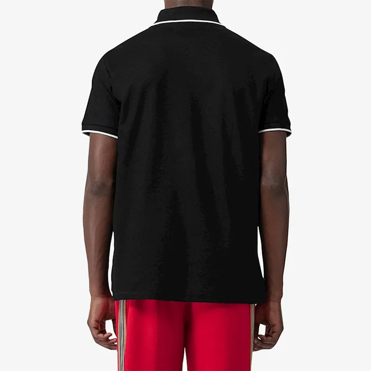 Burberry Polo Shirts Men Black-3