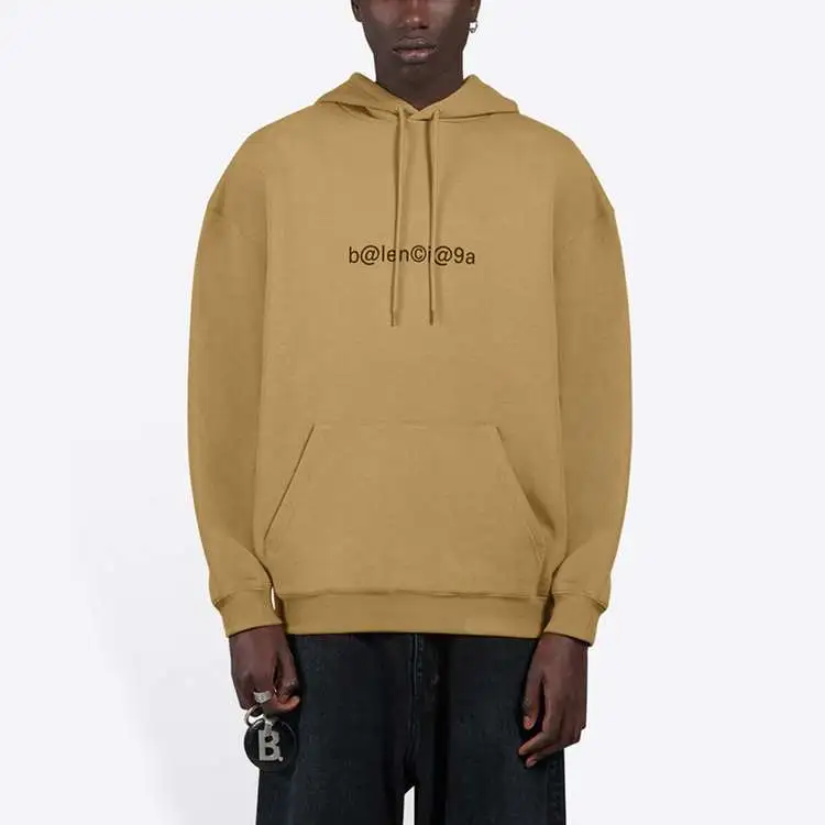 Balenciaga Sweatshirt Loose Fit Style Unisex Khaki-3