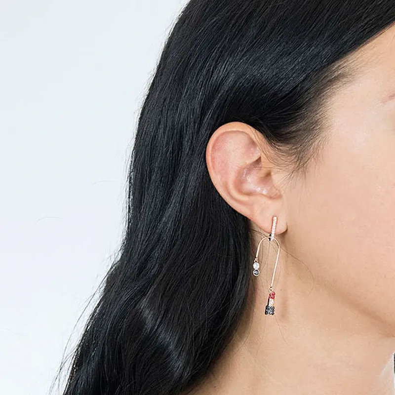 Swarovski MINE Earrings Women's Red-4