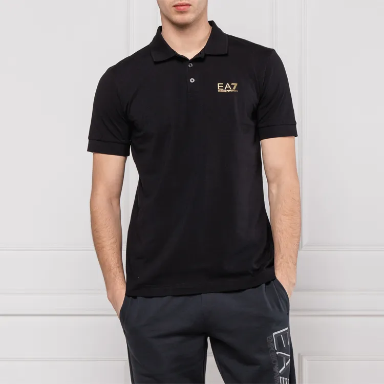 EMPORIO ARMANI Logo Printed Polo Shirt-3