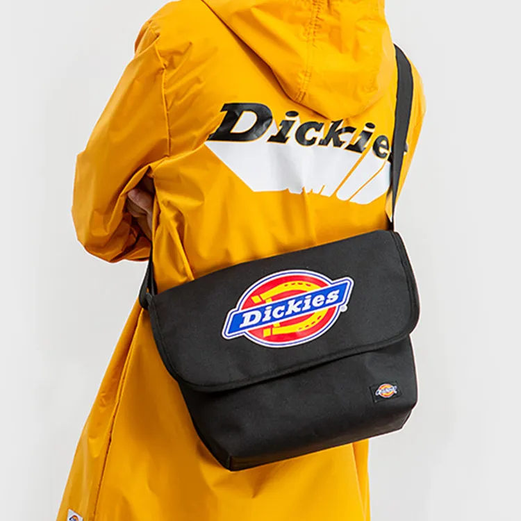 Dickies Polyester Messenger Bag Crossbody Bag Shoulder Bag Unisex Black-4