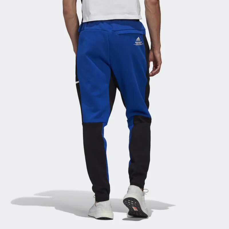 Adidas Knitted Sweatpants Men's Black Blue Multicolor-3
