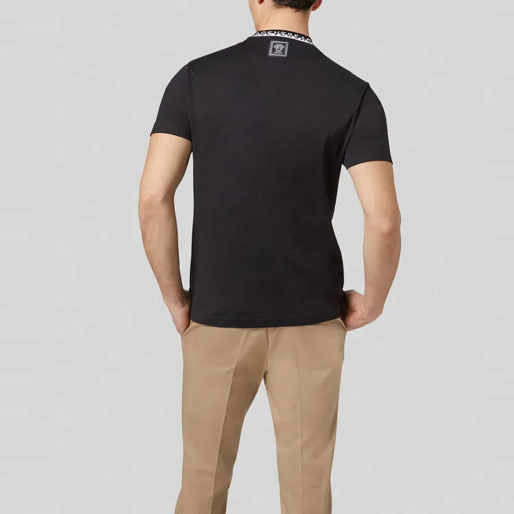 VERSACE Logo Collar T Shirt-2
