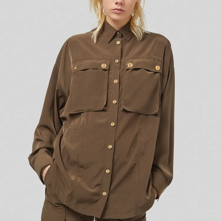 VERSACE Shirts Women's Brown-1