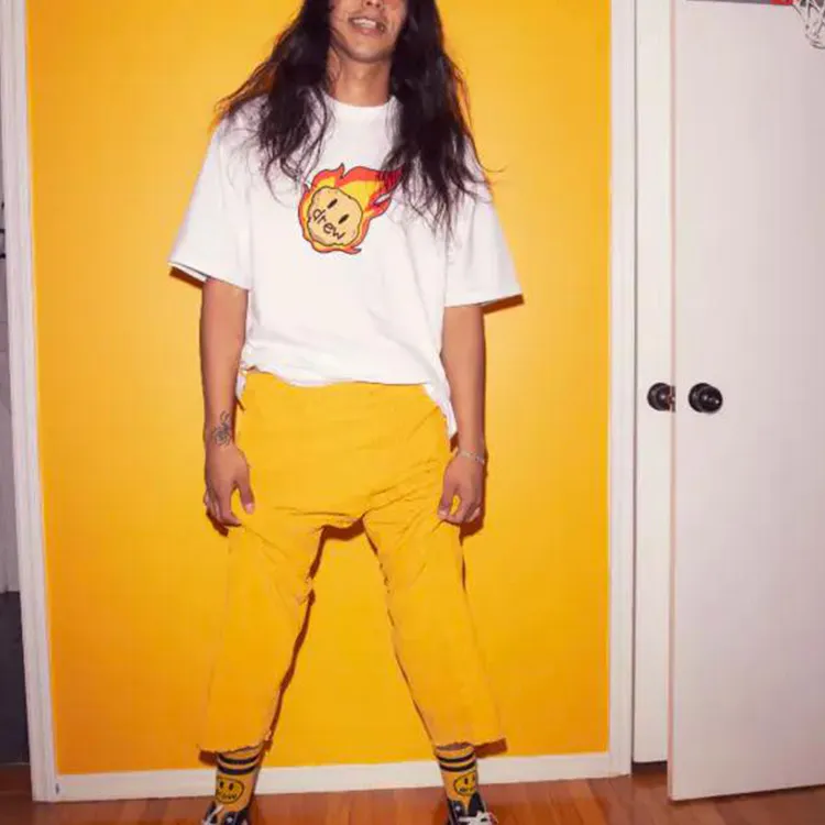 Drew House Smiley Collection T Shirts Unisex White-2