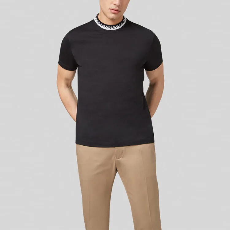 VERSACE Logo Collar T Shirt-1