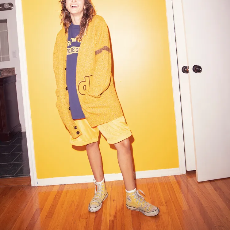 Drew House Letter Logo Series Knitwear Unisex Candy Yellow-2