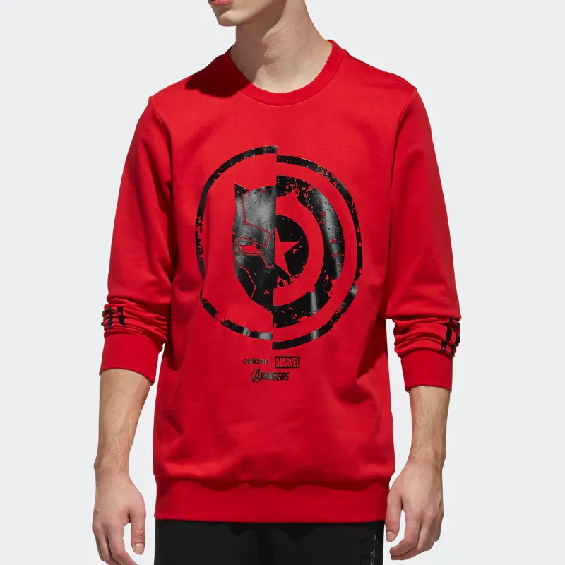 Marvel X Adidas Neo Sweatshirts Men Red-2