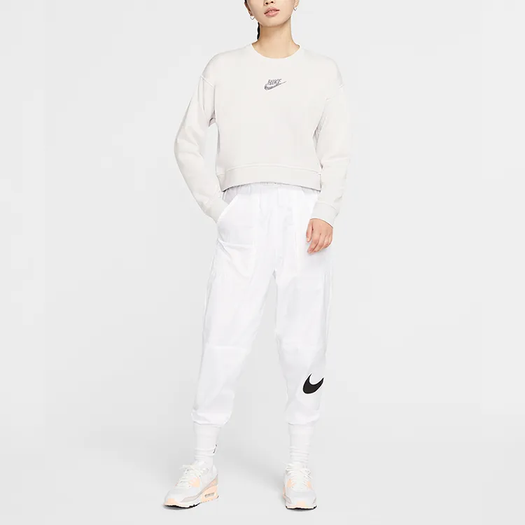 Nike Sweatshirt Women's Light Silver Gray-3