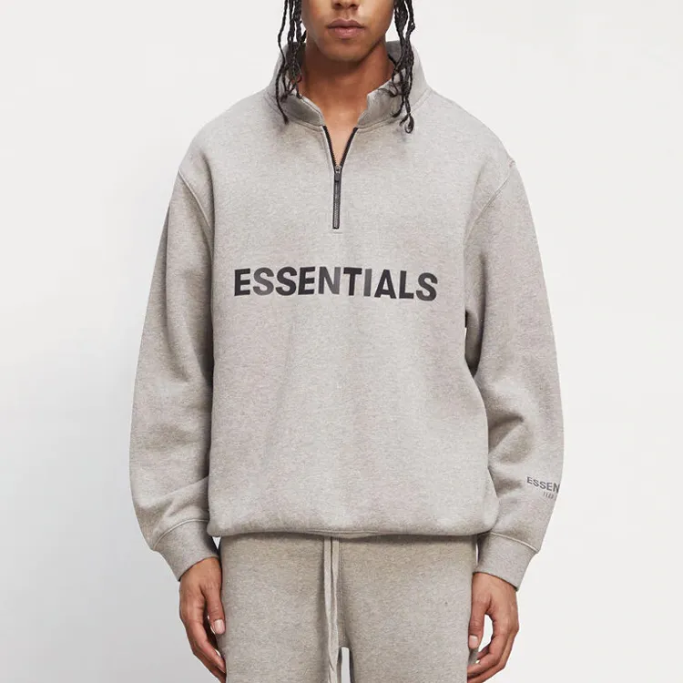 Fear Of God Essentials Half Zip Pullover Sweater-1