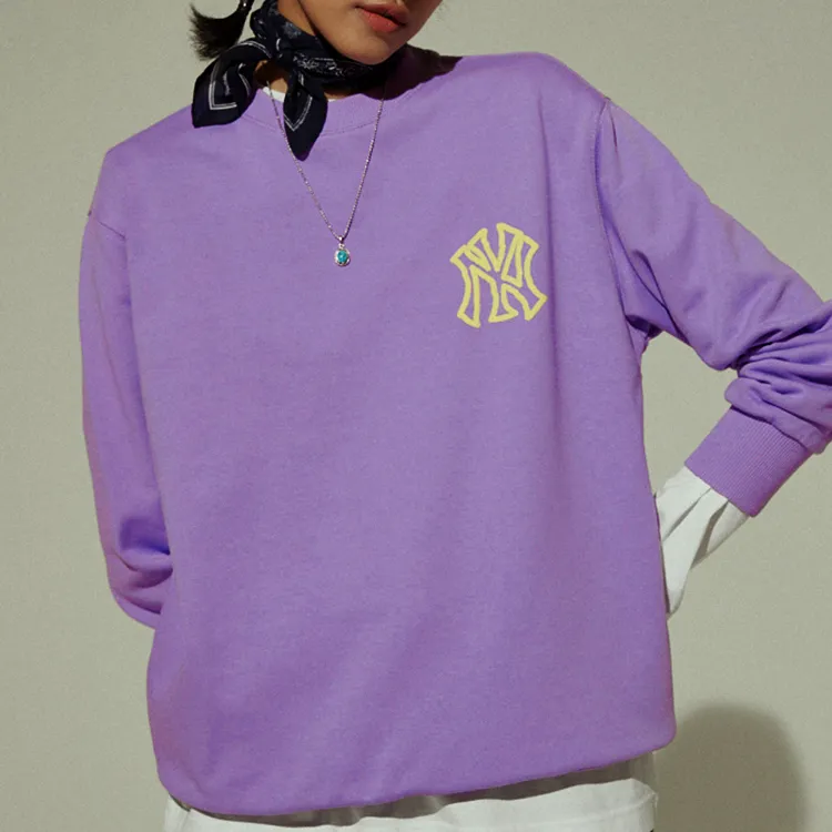 MLB New York Yankees Sweatshirts Unisex Purple-2