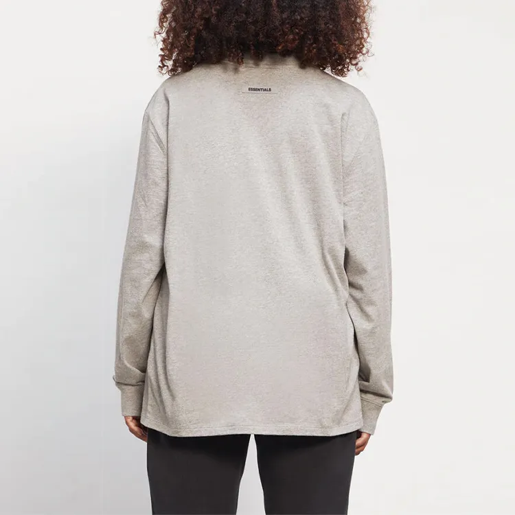 Fear Of God Essentials Boxy Long Sleeve T Shirt Applique Logo-2