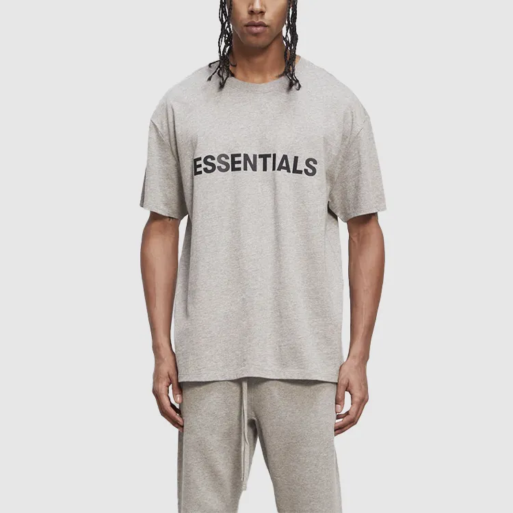 Fear Of God Essentials 3D Silicon Applique Boxy T Shirt-1