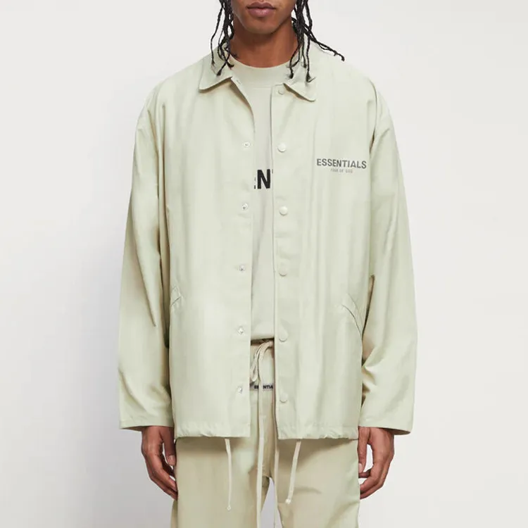 Fear Of God Essentials Jacket Unisex Sage Green-2