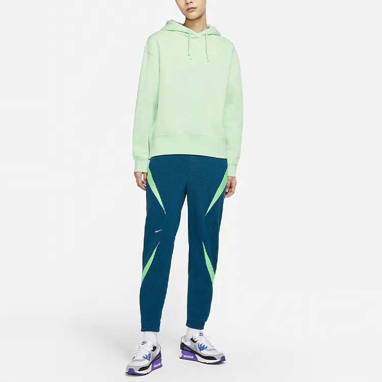 Nike Knitted Sports Pants Women's Embroidered Straw Blue-2