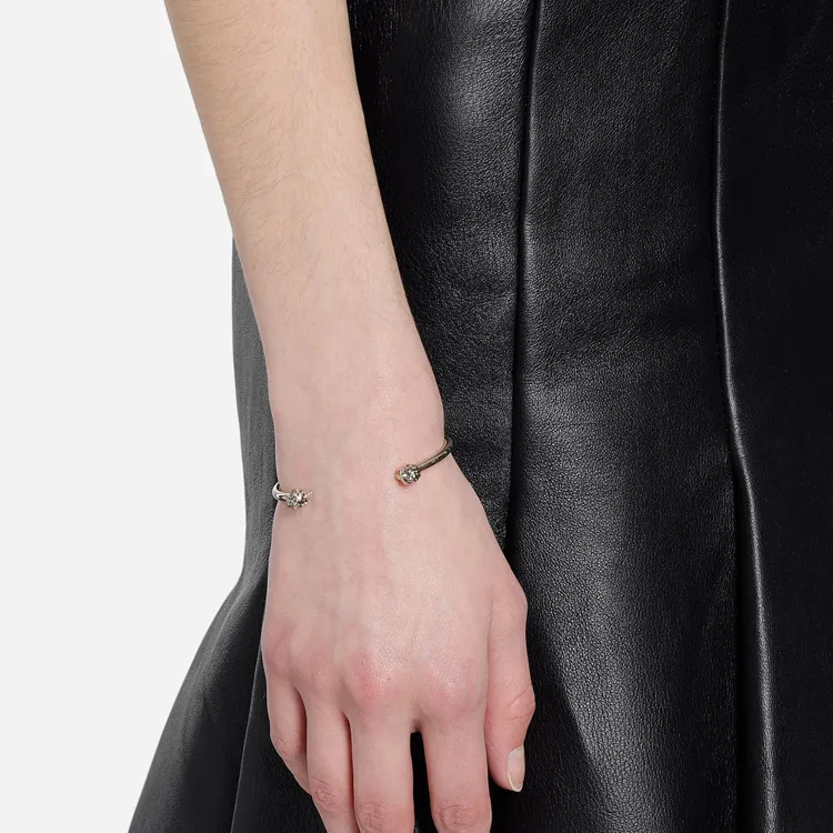 Alexander McQueen Twin Skull Bracelet-4