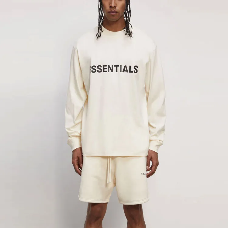 Fear Of God Essentials Sweatshirt Unisex Cream-2