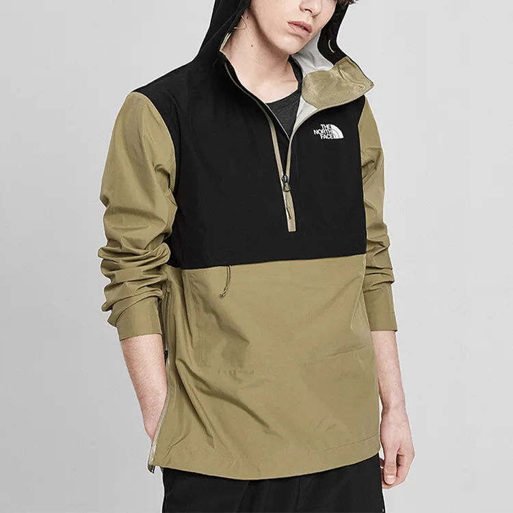 THE NORTH FACE Outdoor Hiking Water Resistant Windproof Breathable Windbreaker Jacket Men's Khaki-2