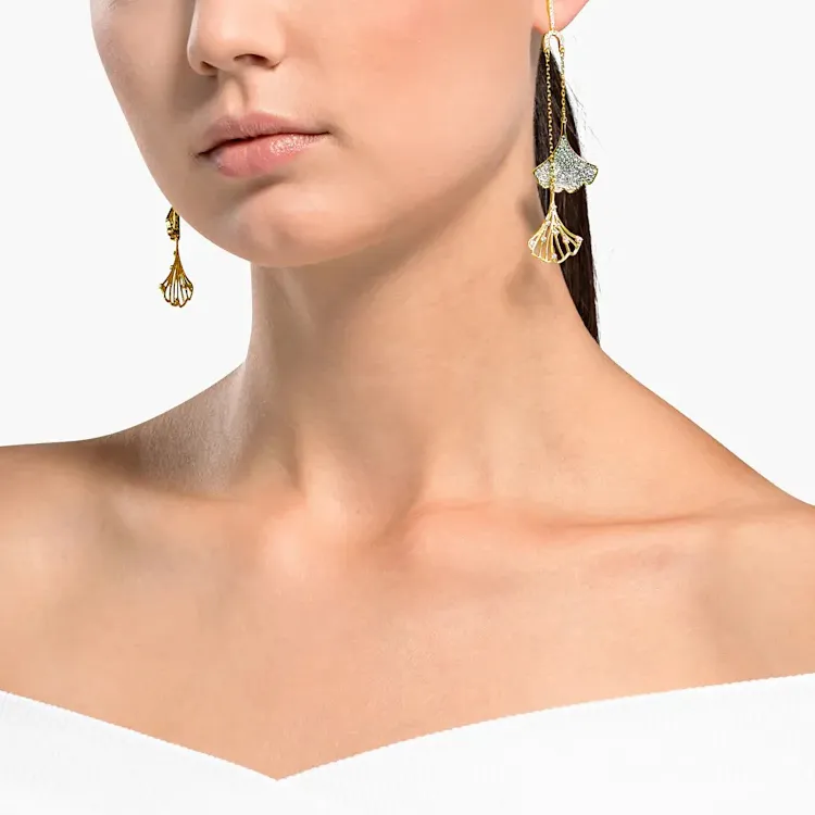 Swarovski STUNNING GINKO Earrings Women's-3