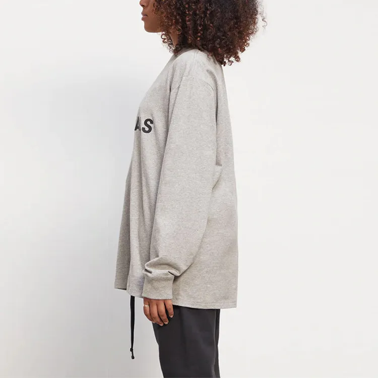 Fear Of God Essentials Boxy Long Sleeve T Shirt Applique Logo-3