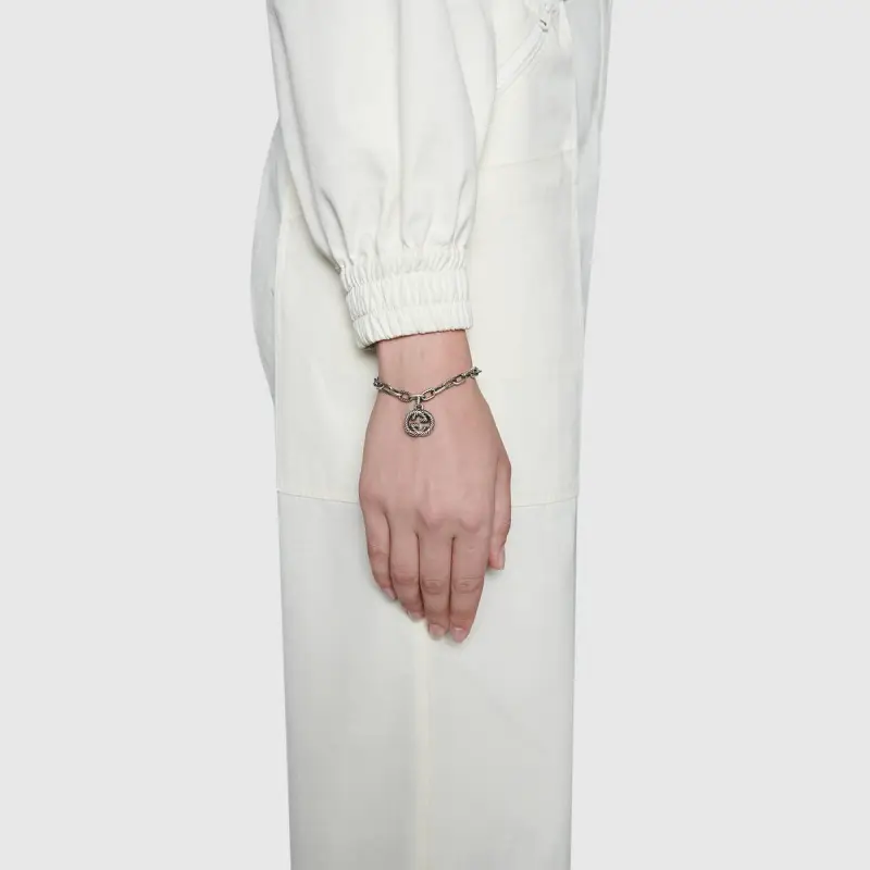 GUCCI Silver Bracelet With Interlocking G-4