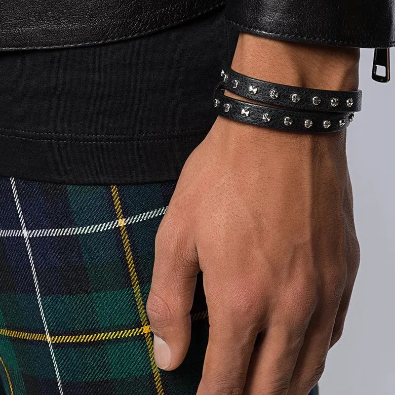 Alexander McQueen Skull Charm Wrap Bracelet-2