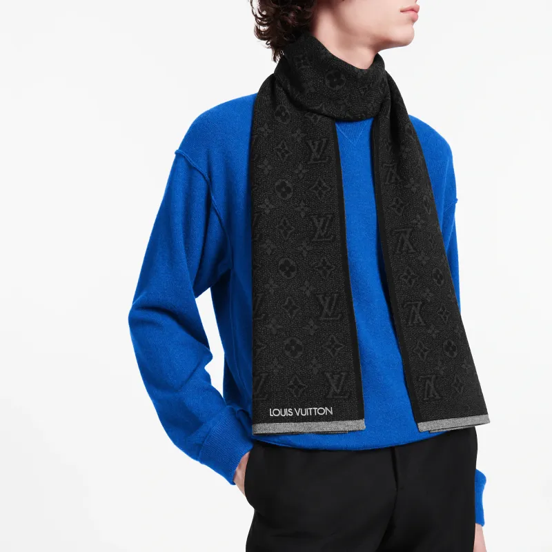 LOUIS VUITTON My Monogram Eclipse Scarf-3
