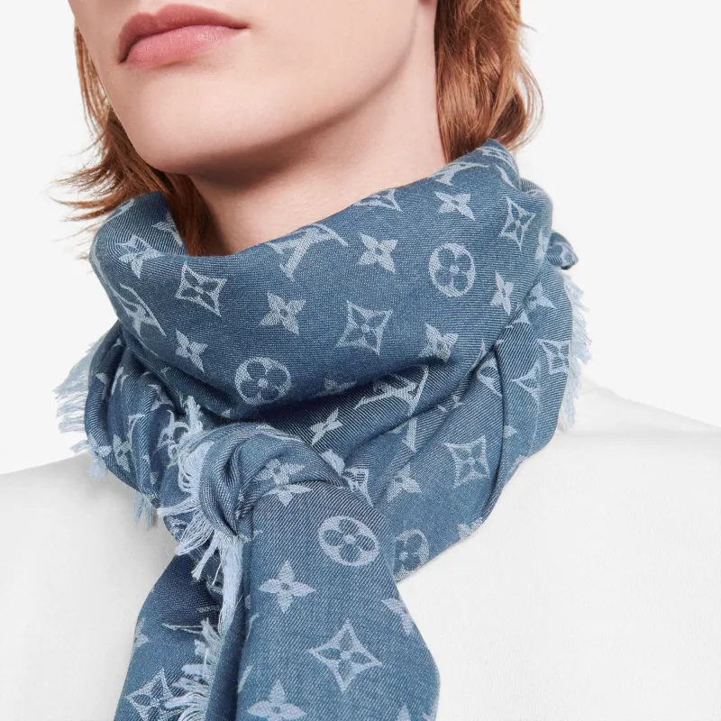 LOUIS VUITTON M71619 Monogram Essential Stole-4