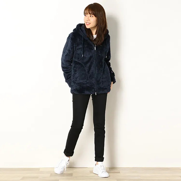 Champion Velvet feel Coat Japan Version Unisex Black-1