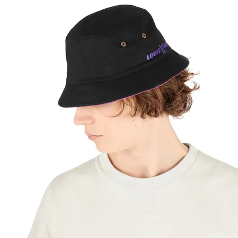LOUIS VUITTON MONOGRAM DENIM Bucket Hats Unisex-3